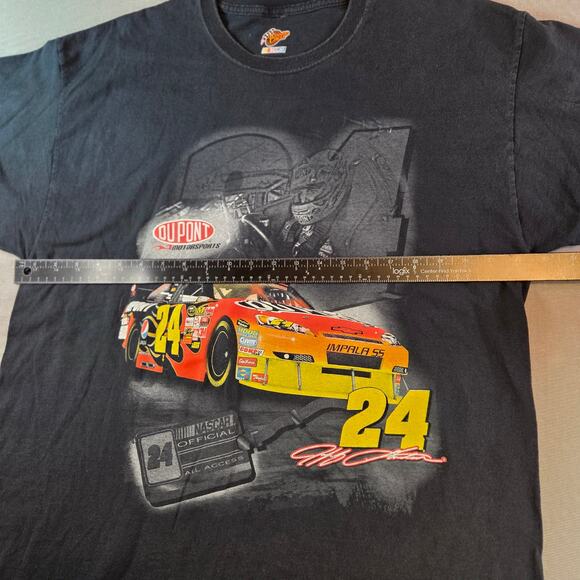 Jeff Gordon #24 DuPont NASCAR Winner’s Circle Graphic Tee Shirt XL Black - Picture 8 of 10